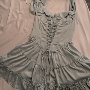 Sugar Thrillz Light Blue Mini Dress